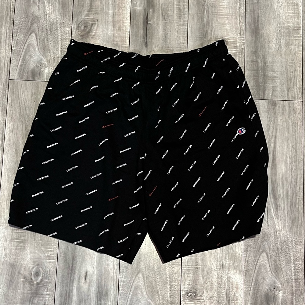 BLACK CHAMPIONS SHORTS